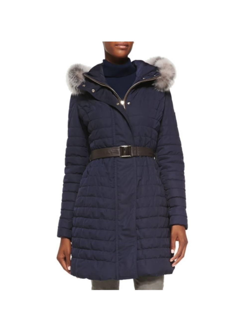 GORSKI Apres-Ski Fur-Trim Belted Jacket